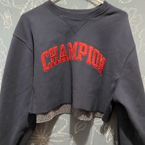 champion cropped sweatshirt